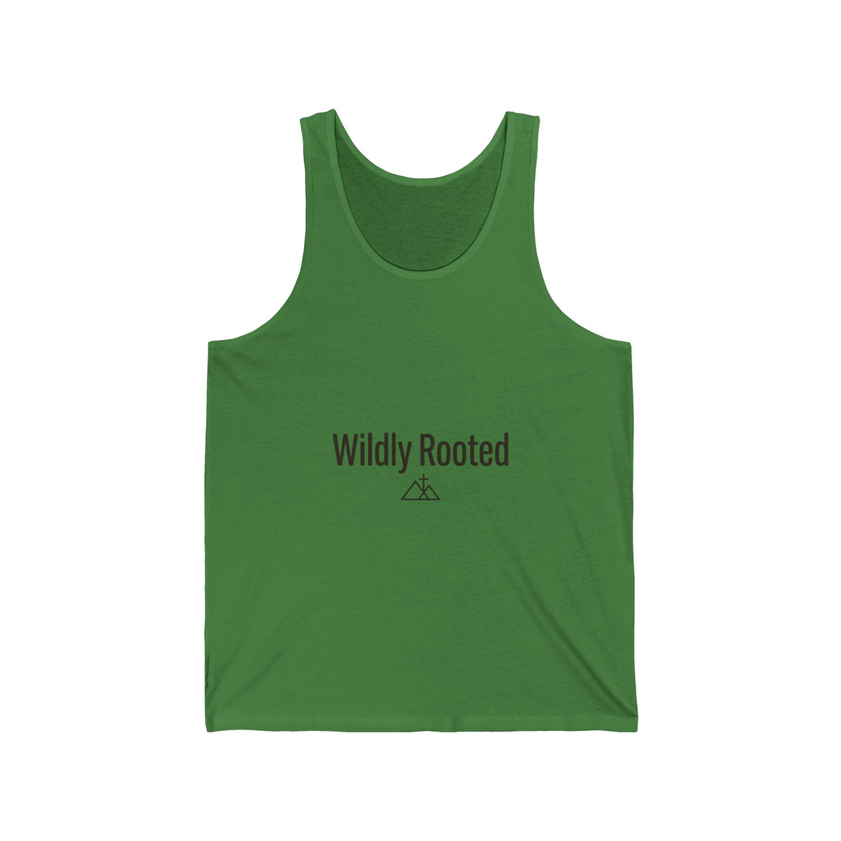Wildly Rooted Tank Top — Minimal Outdoor Camping Graphic
