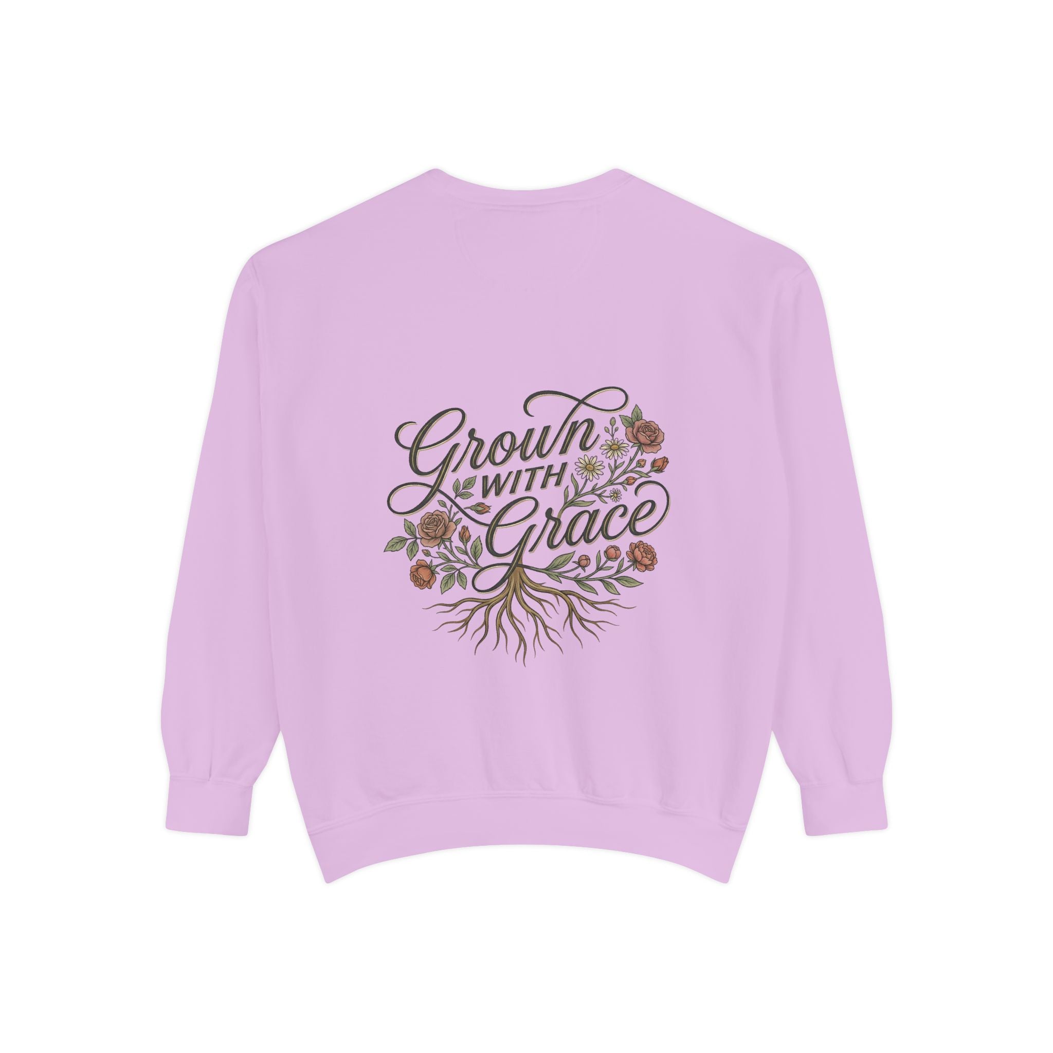 Sweatshirt — "Home Grown / Grown with Grace" Floral Wreath Crewneck