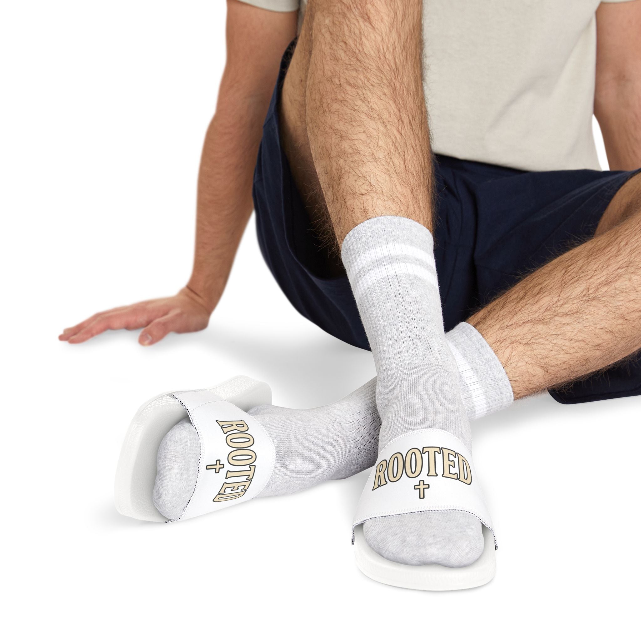 Rooted Slide Sandals — Men’s Removable-Strap Pool Slides