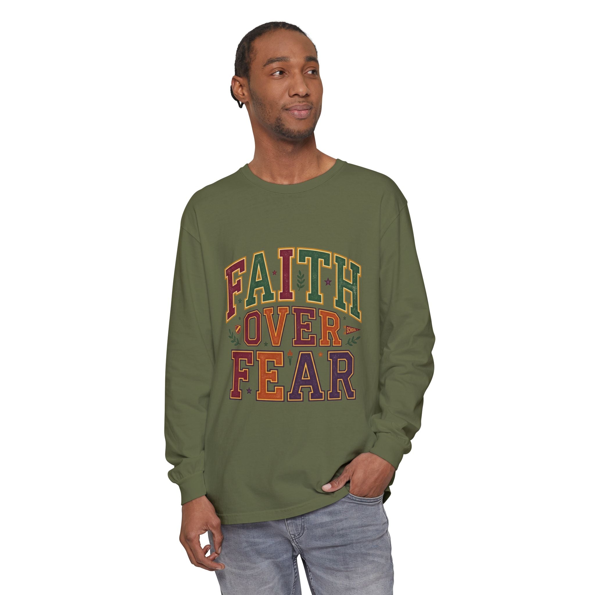 Faith Over Fear Long Sleeve Tee