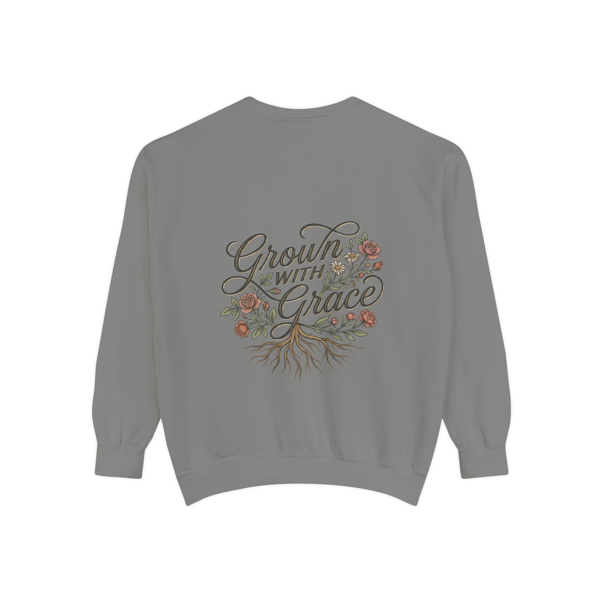 Sweatshirt — "Home Grown / Grown with Grace" Floral Wreath Crewneck