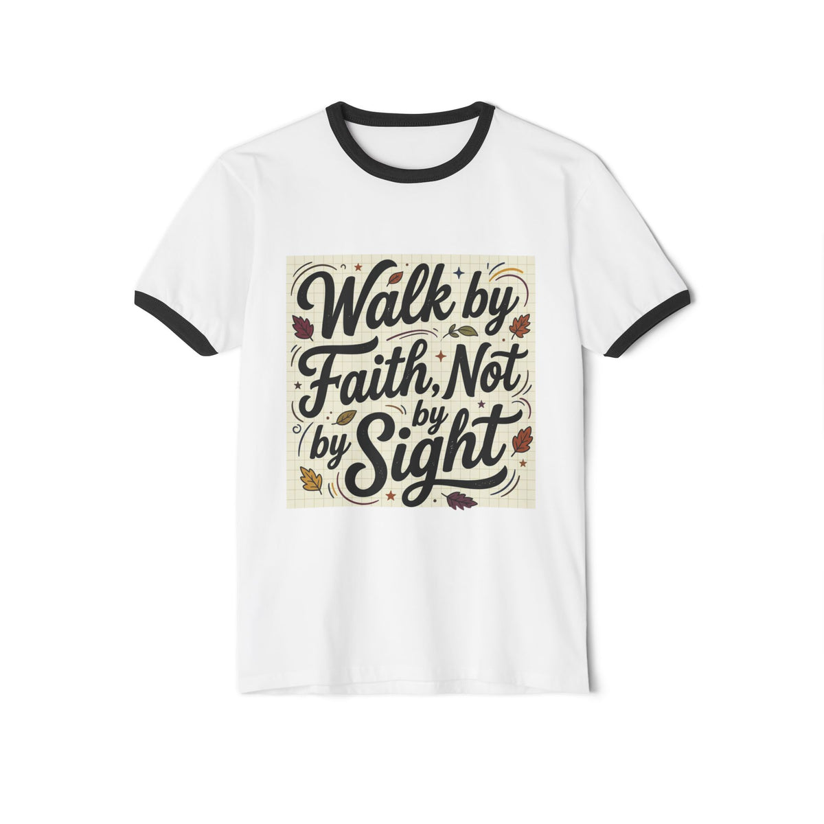 Walk by Faith Ringer T-Shirt — Inspirational Christian Tee