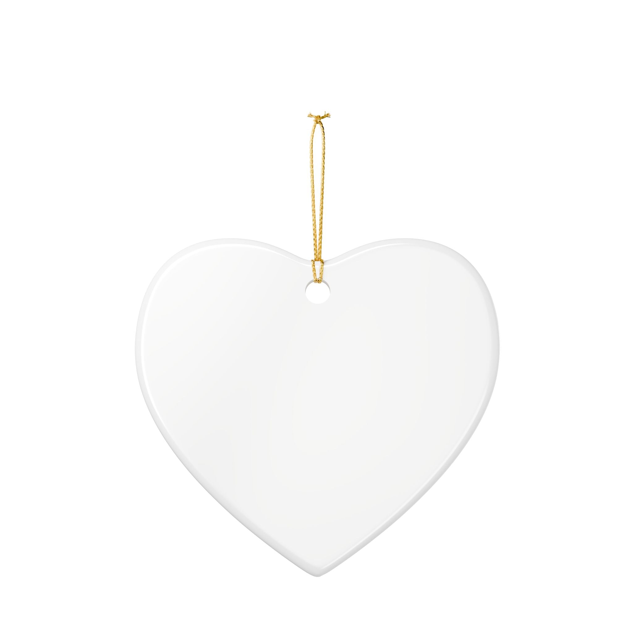 Heart Ceramic Ornament - “Home Is Where The Roots Grow” Floral Keepsake