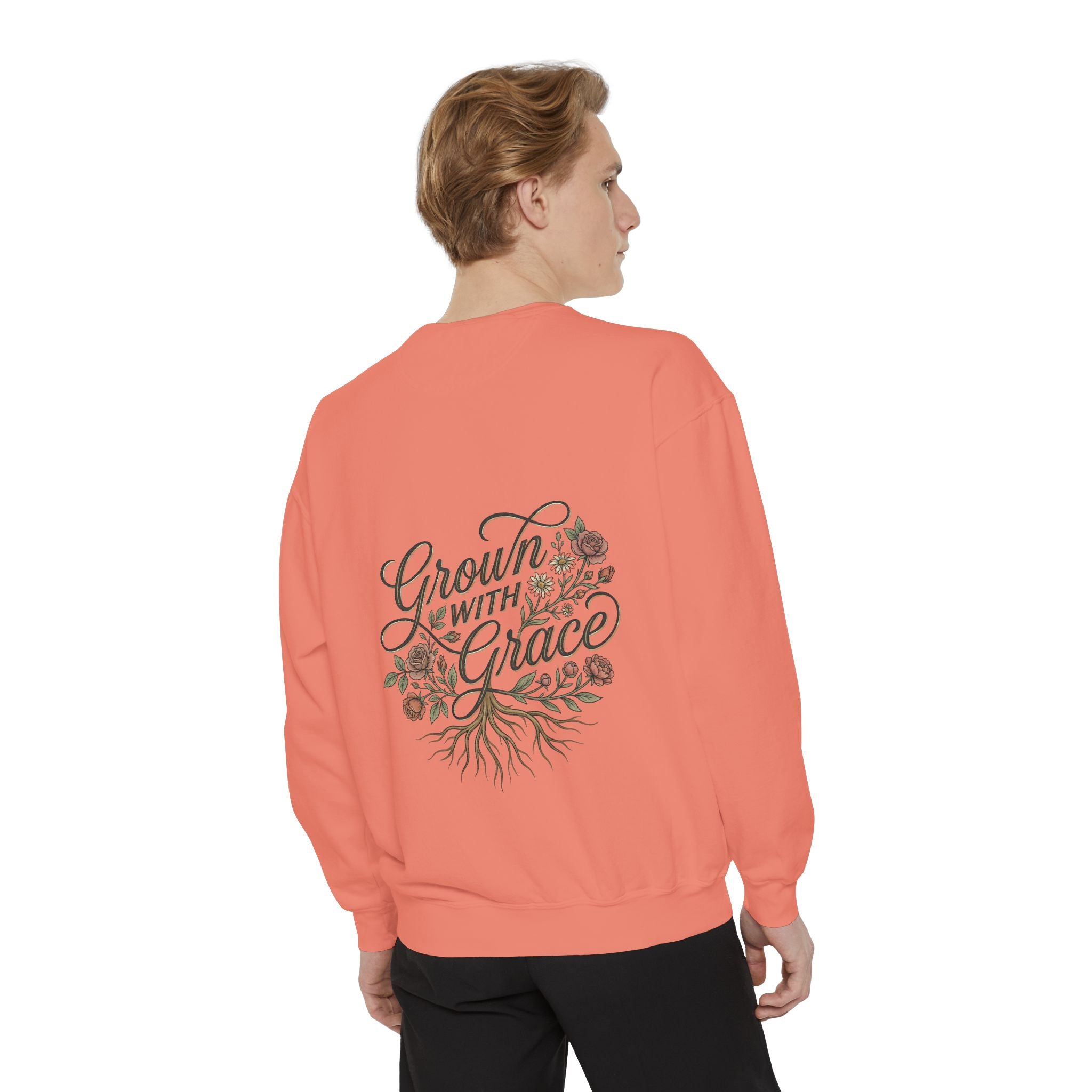 Sweatshirt — "Home Grown / Grown with Grace" Floral Wreath Crewneck