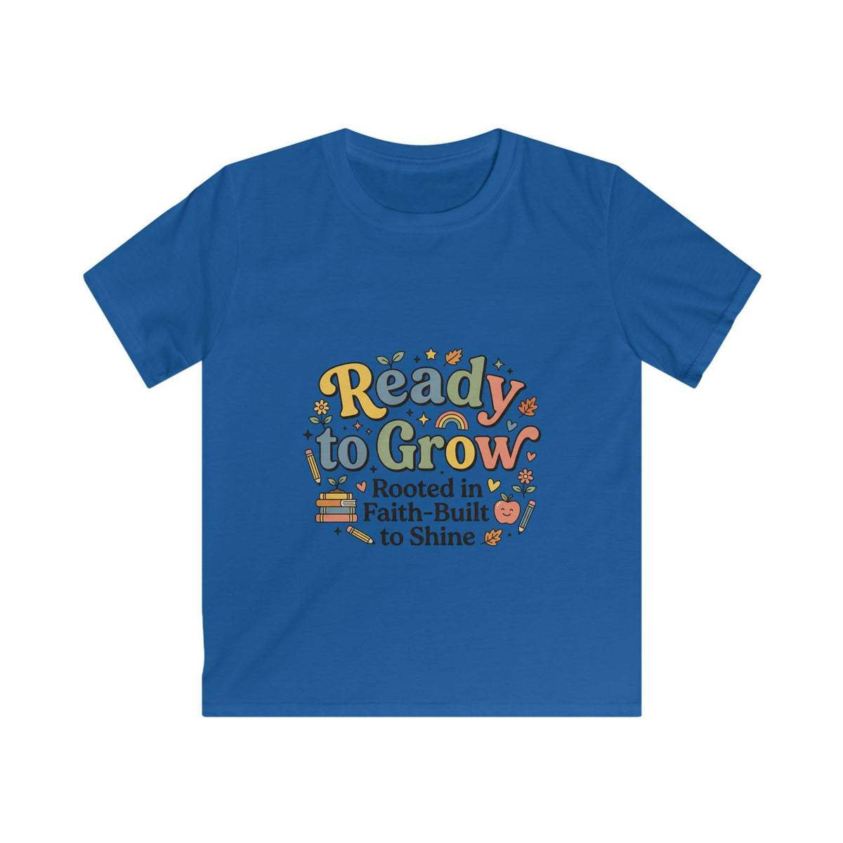 Kids T-Shirt — "Ready to Grow: Rooted in Faith, Built to Shine" Inspirational Garden Tee