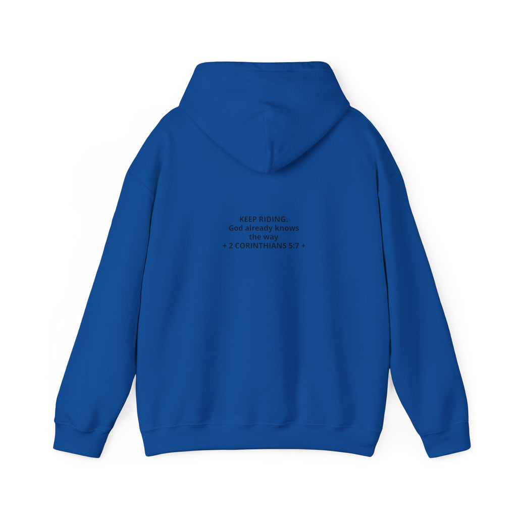 Faith Cowboy Hoodie — "Walk by Faith Not by Sight" Christian Western Sweatshirt