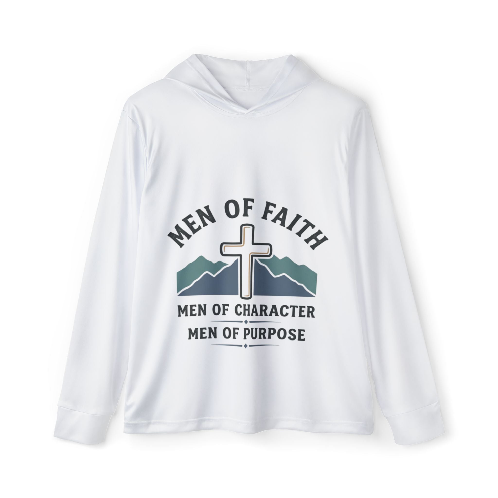 Men of Faith Hooded Sports Warmup - 'Men of Character, Men of Purpose'