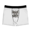 Grace Over Grit Boxer Briefs — Men's Inspirational Printed Underwear