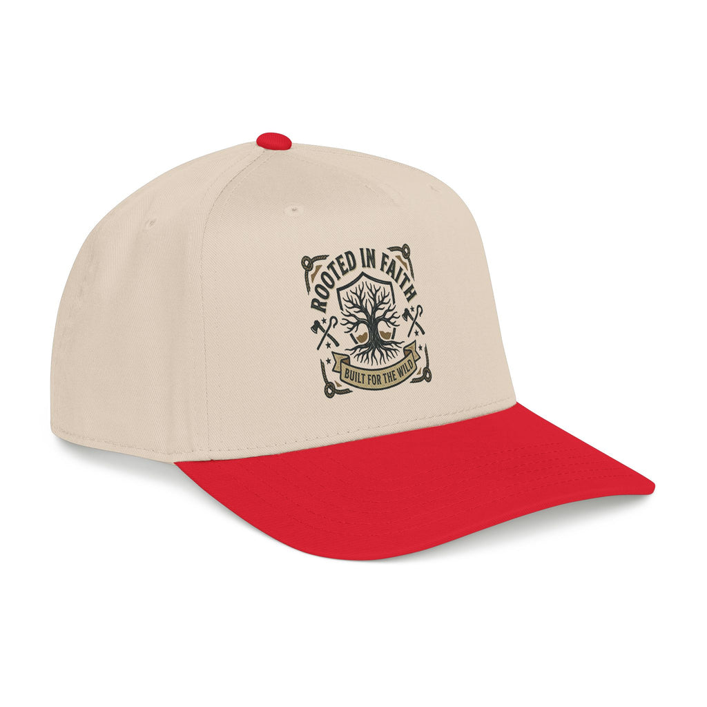 Rooted in Faith Baseball Cap — "Rooted for the World" Christian Trucker Hat