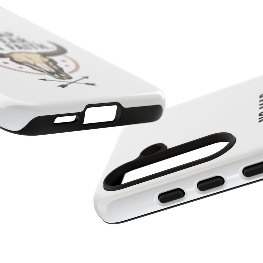 Phone Case — "No Map. No Fear. Just Faith." Skull Design