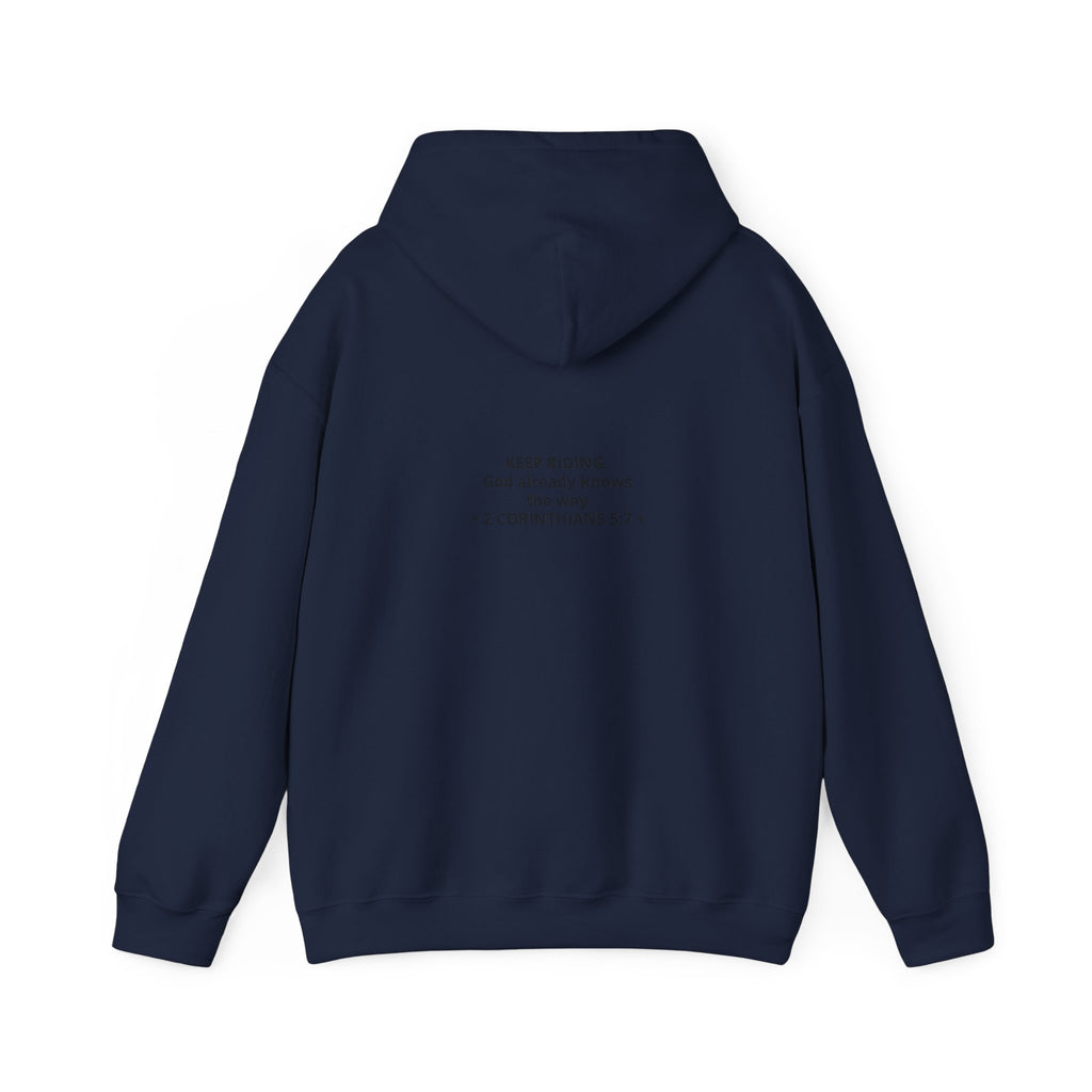Faith Cowboy Hoodie — "Walk by Faith Not by Sight" Christian Western Sweatshirt