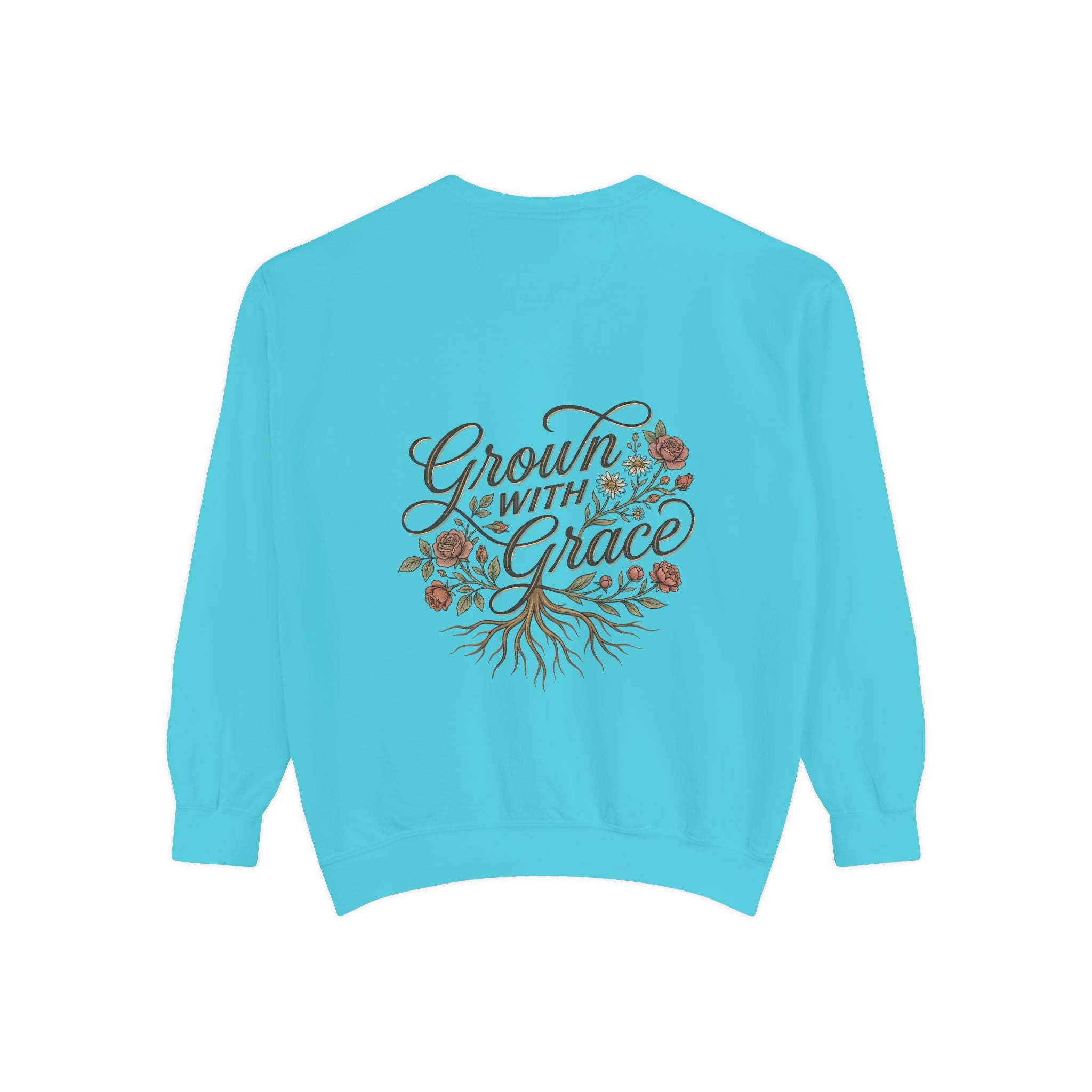 Sweatshirt — "Home Grown / Grown with Grace" Floral Wreath Crewneck