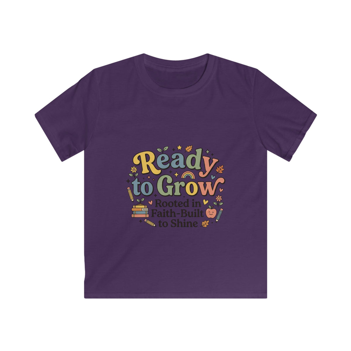 Kids T-Shirt — "Ready to Grow: Rooted in Faith, Built to Shine" Inspirational Garden Tee