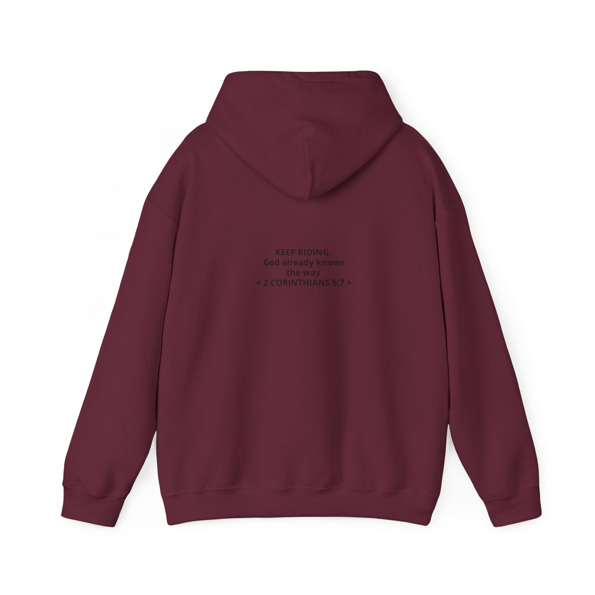 Faith Cowboy Hoodie — "Walk by Faith Not by Sight" Christian Western Sweatshirt