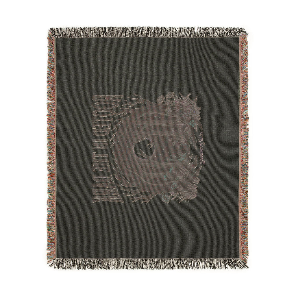 Rooted in the Dark Woven Blanket — Moonlit Forest Throw