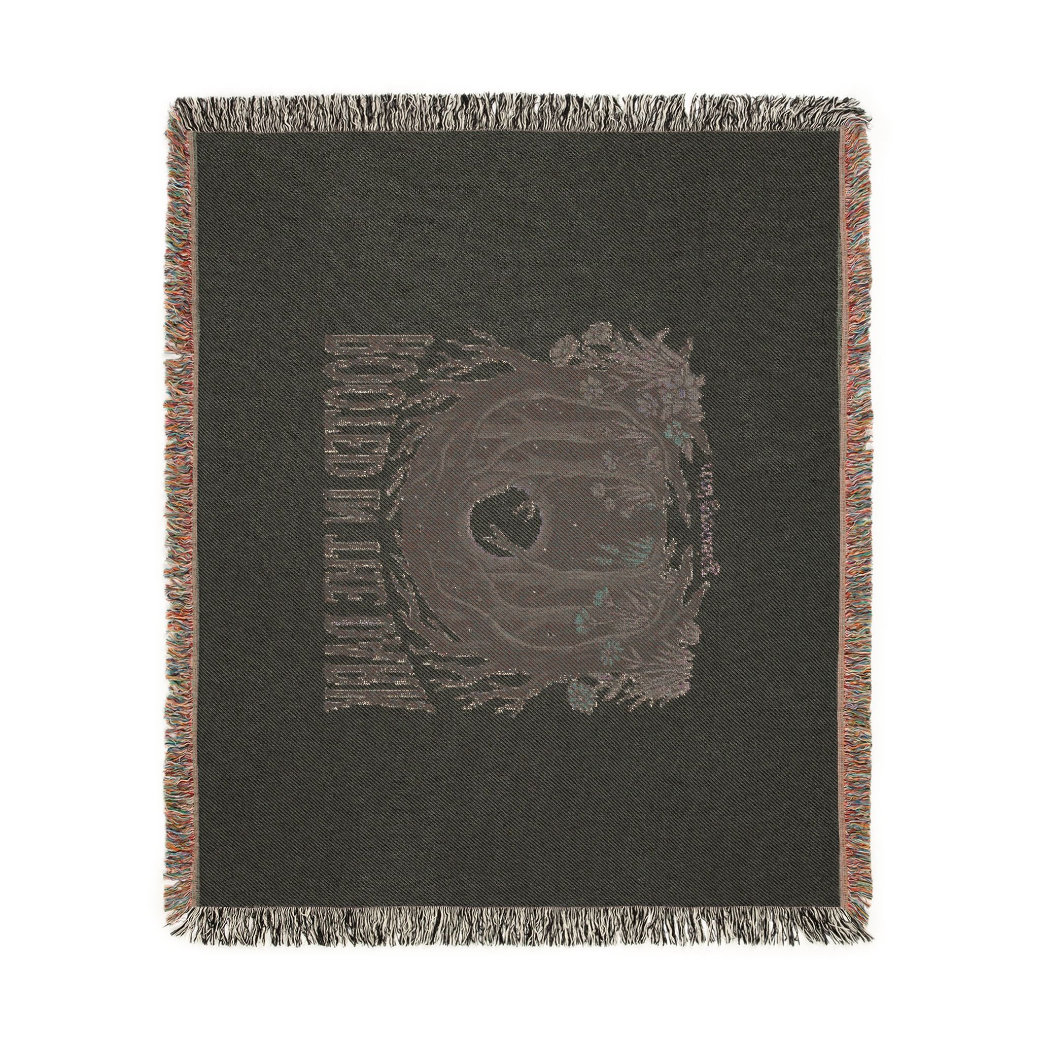 Rooted in the Dark Woven Blanket — Moonlit Forest Throw