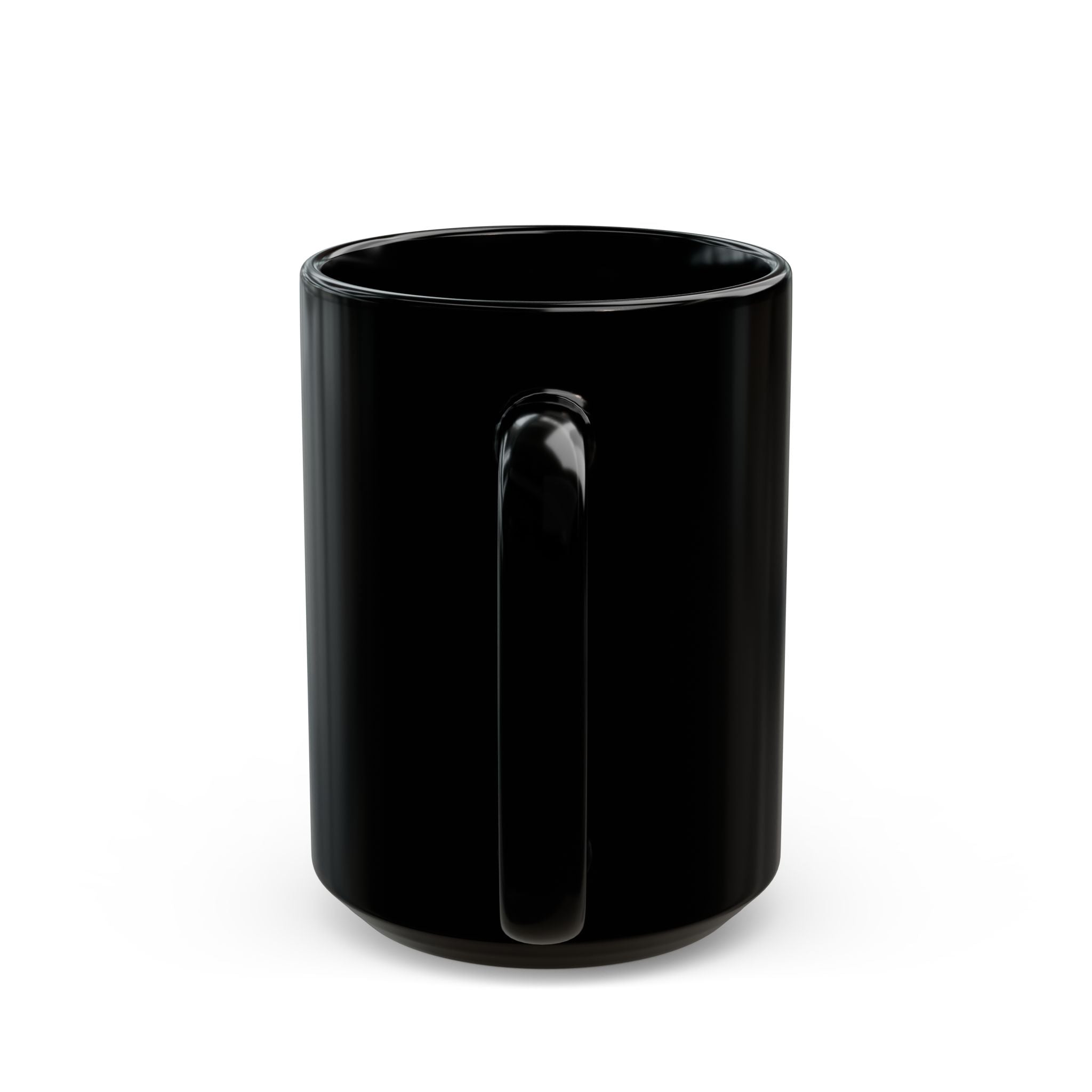 She Is Rooted In Christ Black Coffee Mug — Inspirational Christian Gift (11oz/15oz)