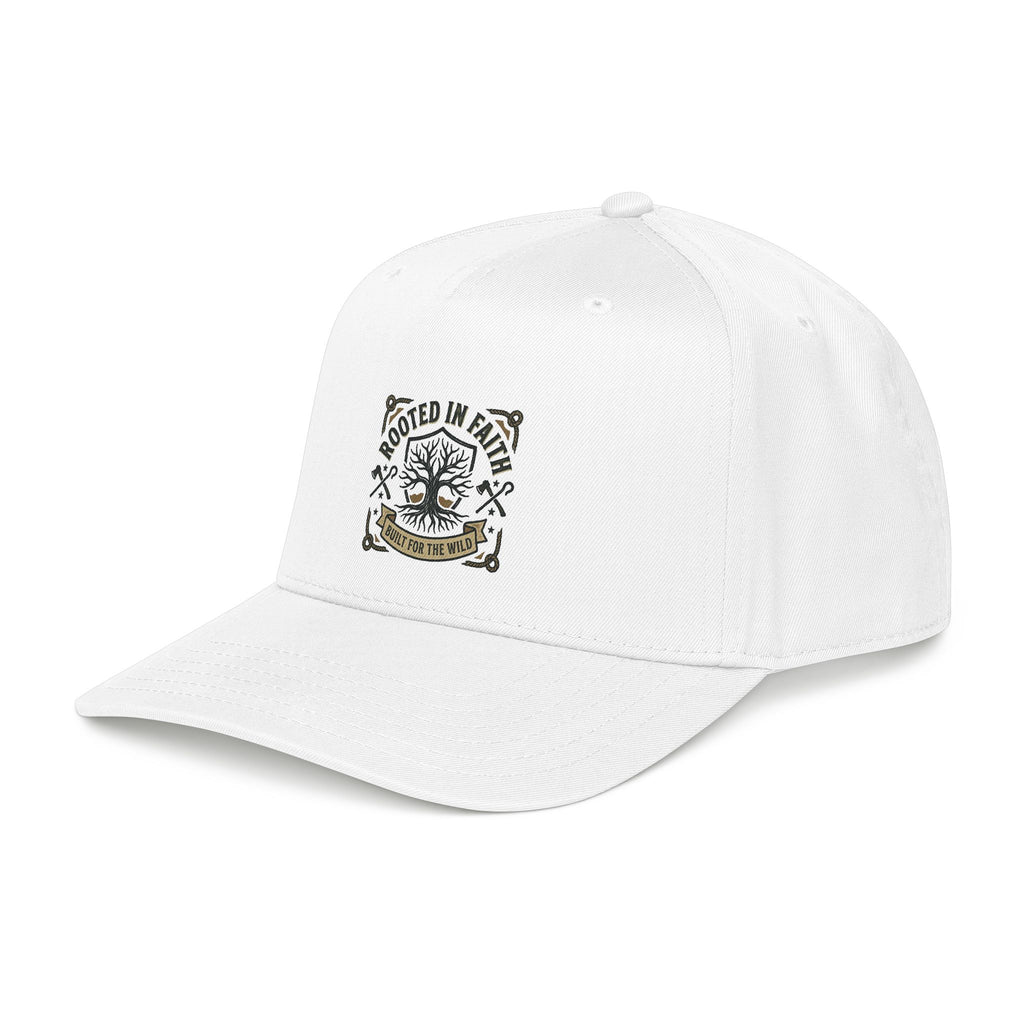 Rooted in Faith Baseball Cap — "Rooted for the World" Christian Trucker Hat