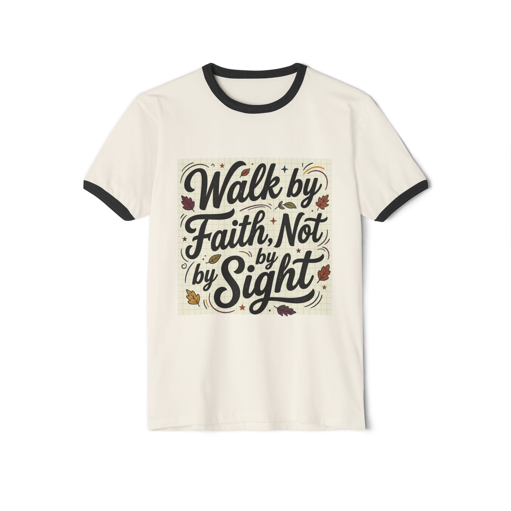 Walk by Faith Ringer T-Shirt — Inspirational Christian Tee