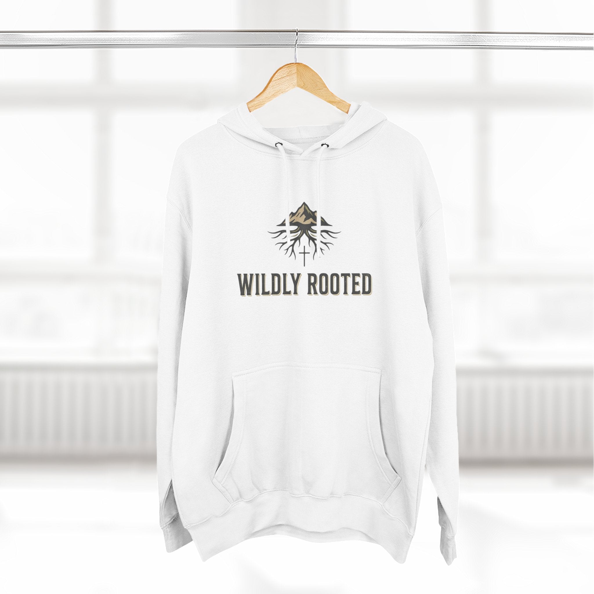 Wildly Rooted Hoodie — Nature-Inspired Pullover with Tree Roots Graphic
