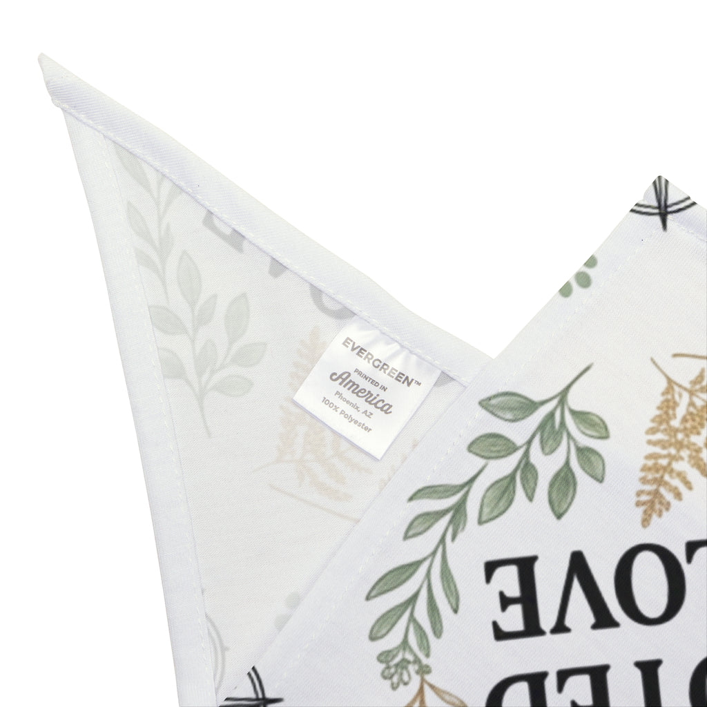 Pet Bandana — "Rooted in Love" Floral Print Dog Bandana