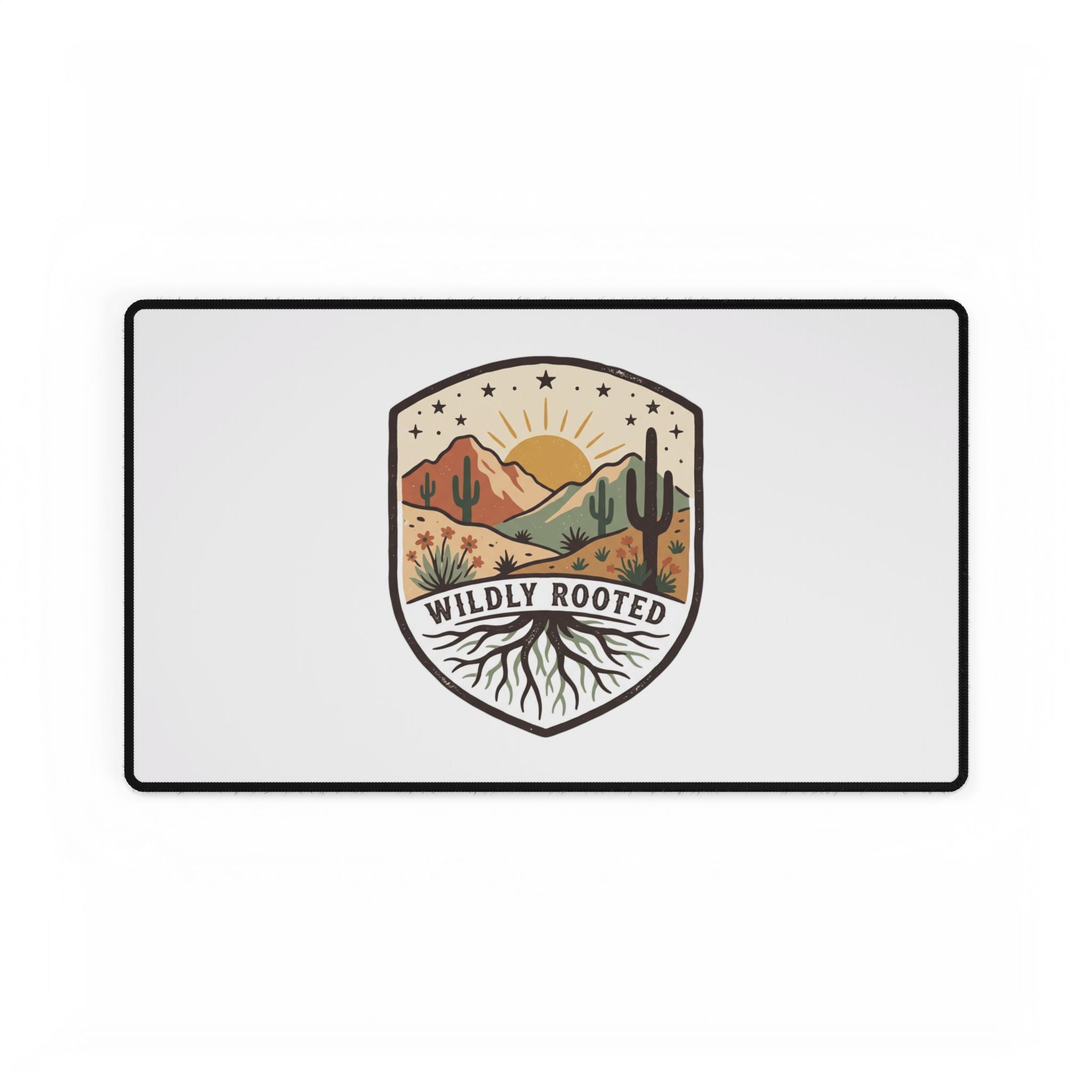 Wildly Rooted Desert Desk Mat – Scenic Cactus Mouse Pad