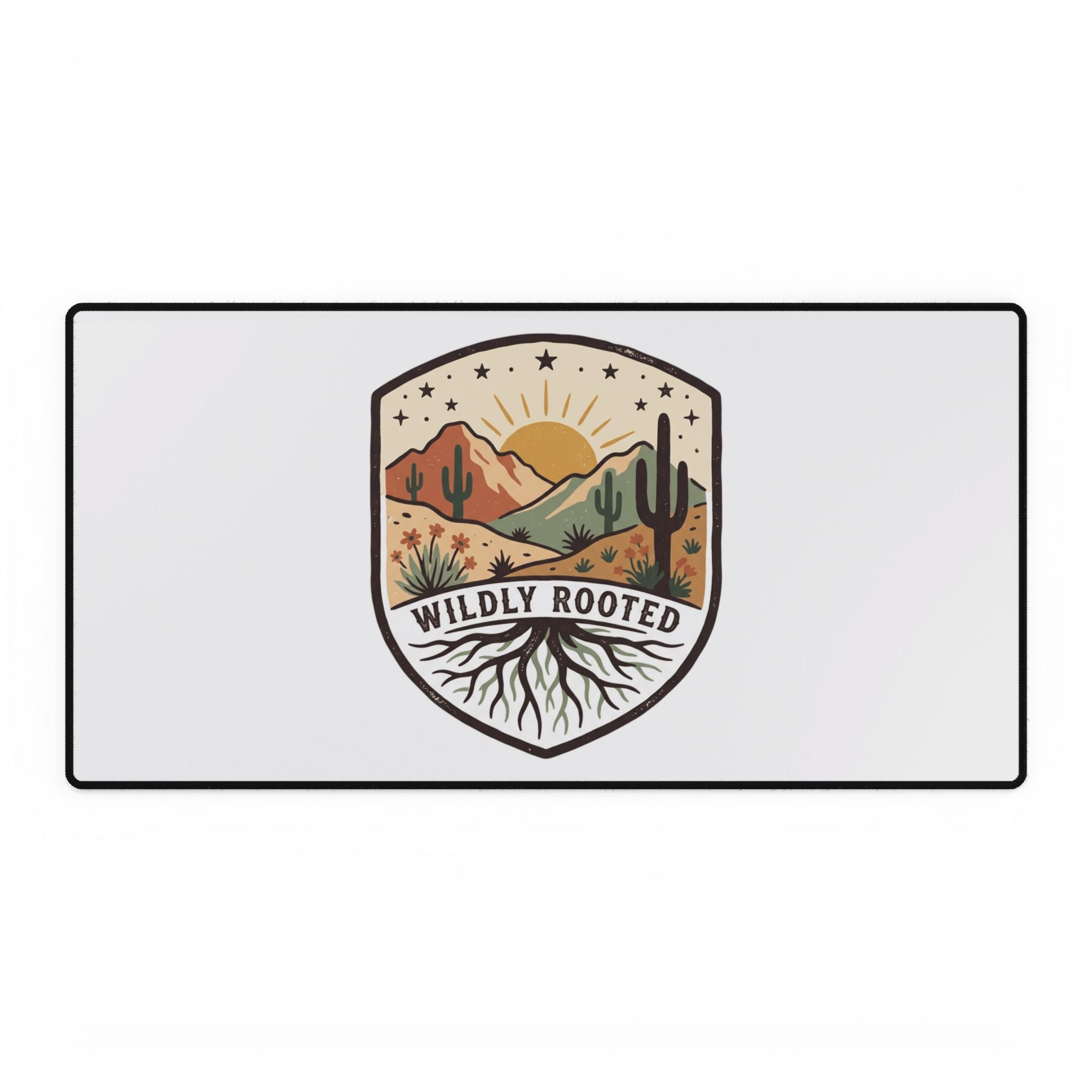 Wildly Rooted Desert Desk Mat – Scenic Cactus Mouse Pad