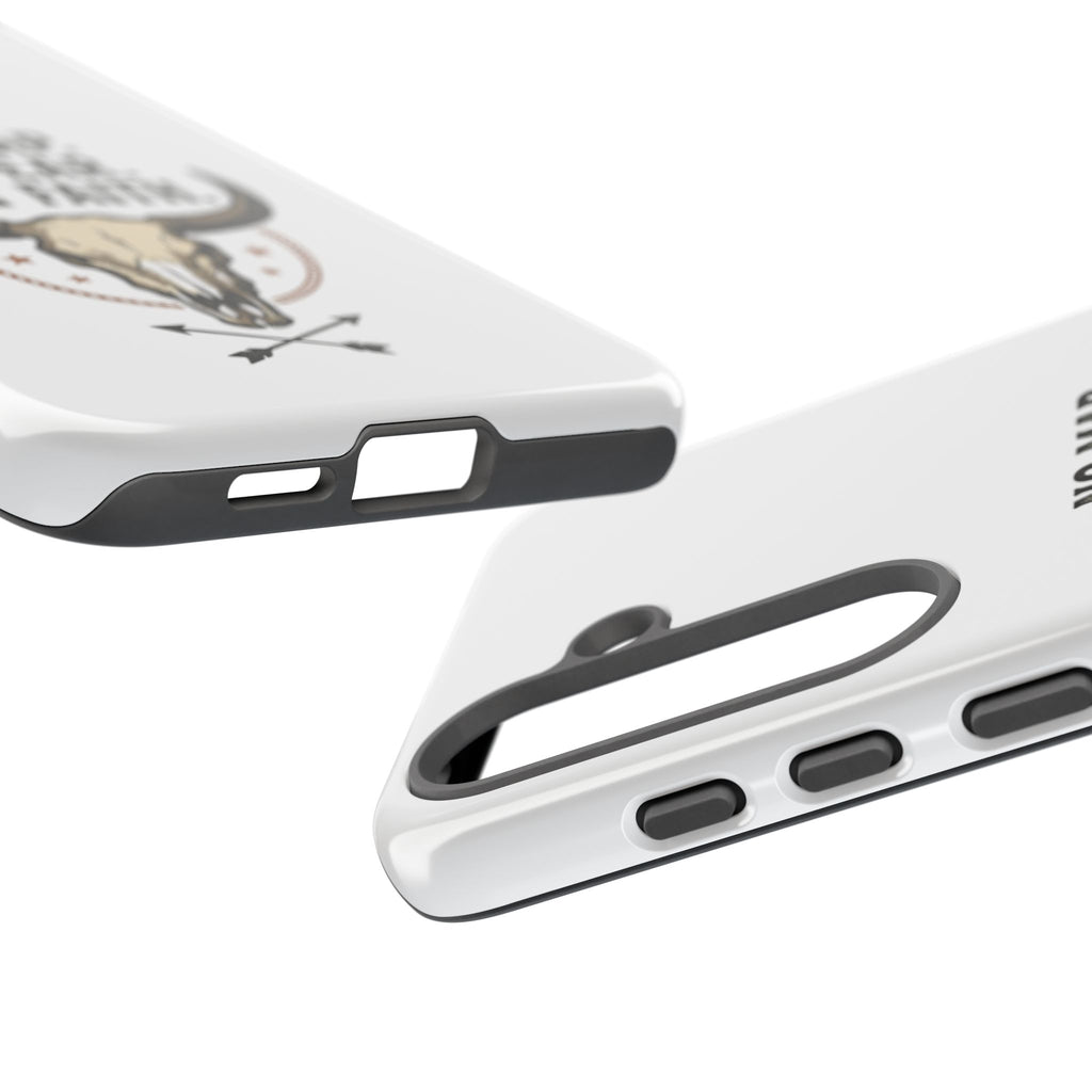 Phone Case — "No Map. No Fear. Just Faith." Skull Design