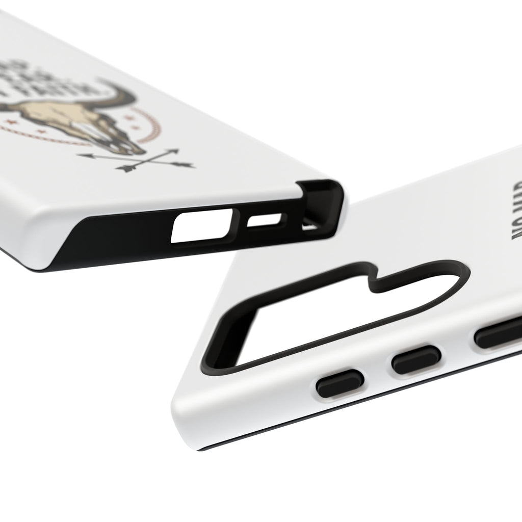 Phone Case — "No Map. No Fear. Just Faith." Skull Design