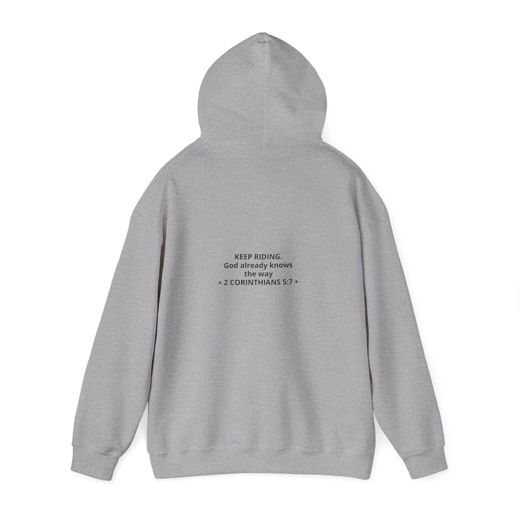 Faith Cowboy Hoodie — "Walk by Faith Not by Sight" Christian Western Sweatshirt