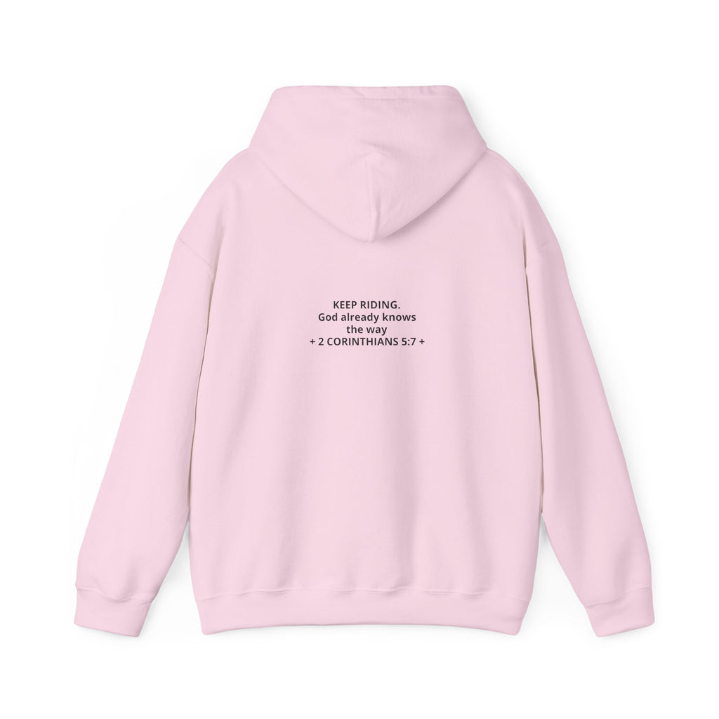Faith Cowboy Hoodie — "Walk by Faith Not by Sight" Christian Western Sweatshirt