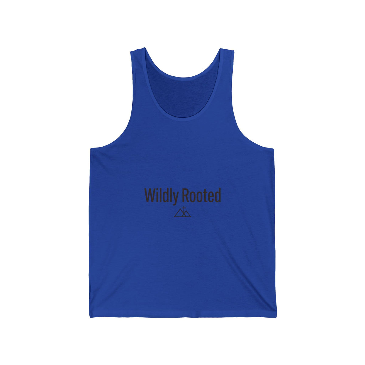 Wildly Rooted Tank Top — Minimal Outdoor Camping Graphic