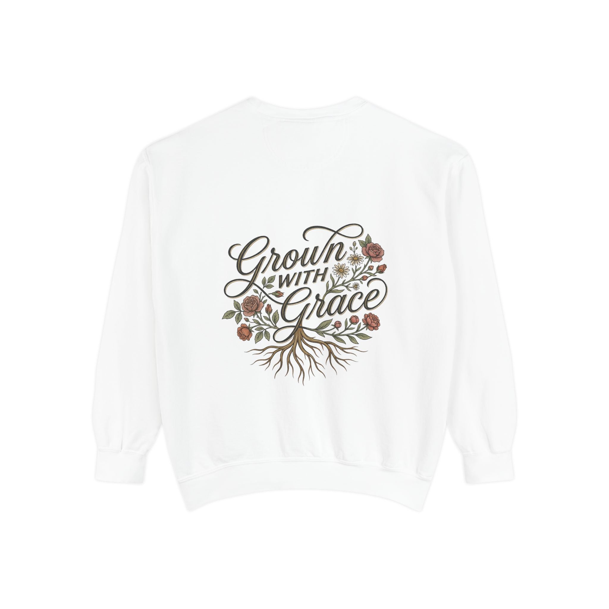 Sweatshirt — "Home Grown / Grown with Grace" Floral Wreath Crewneck