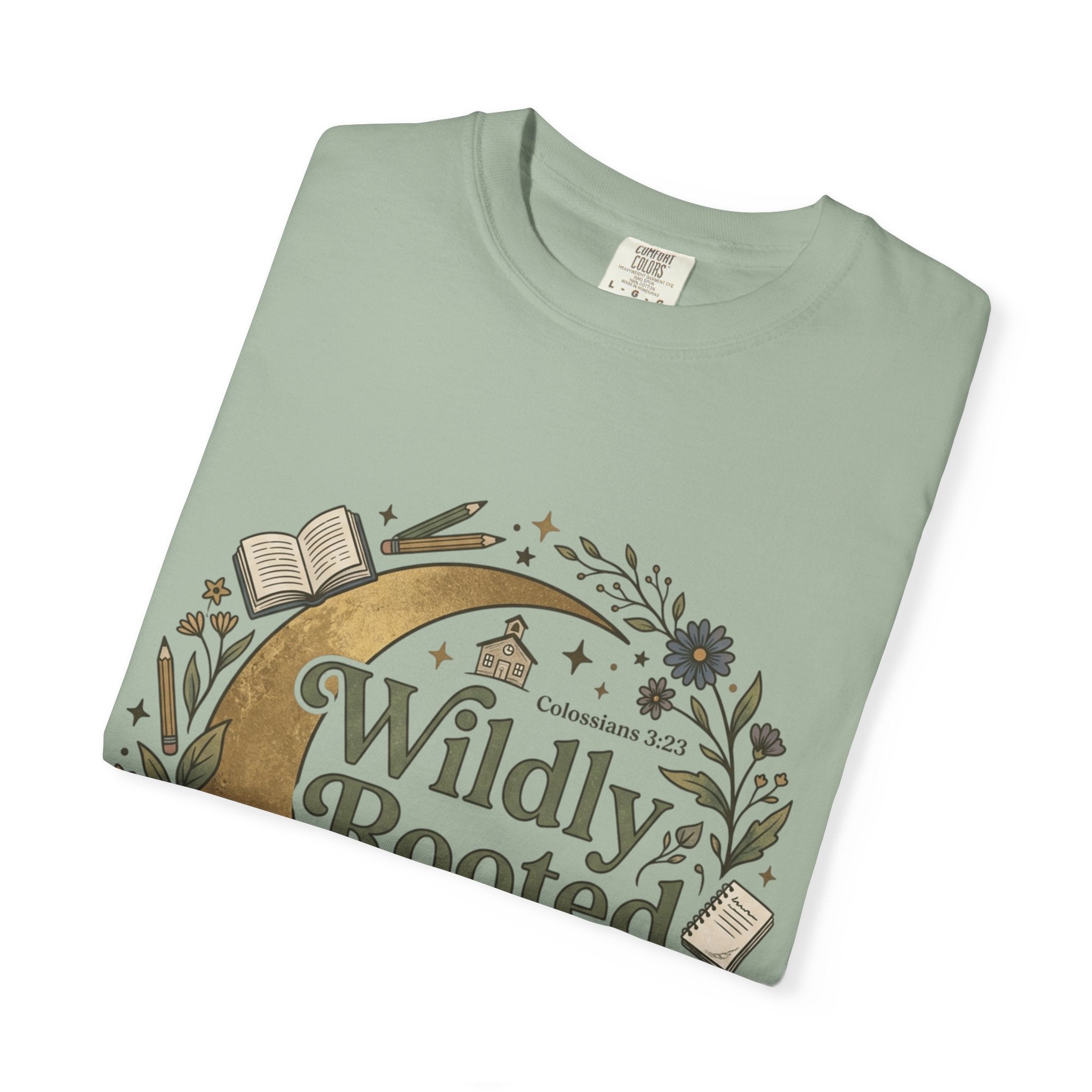 Wildly Rooted Back to School T-Shirt — Botanical Moon Design (2026)