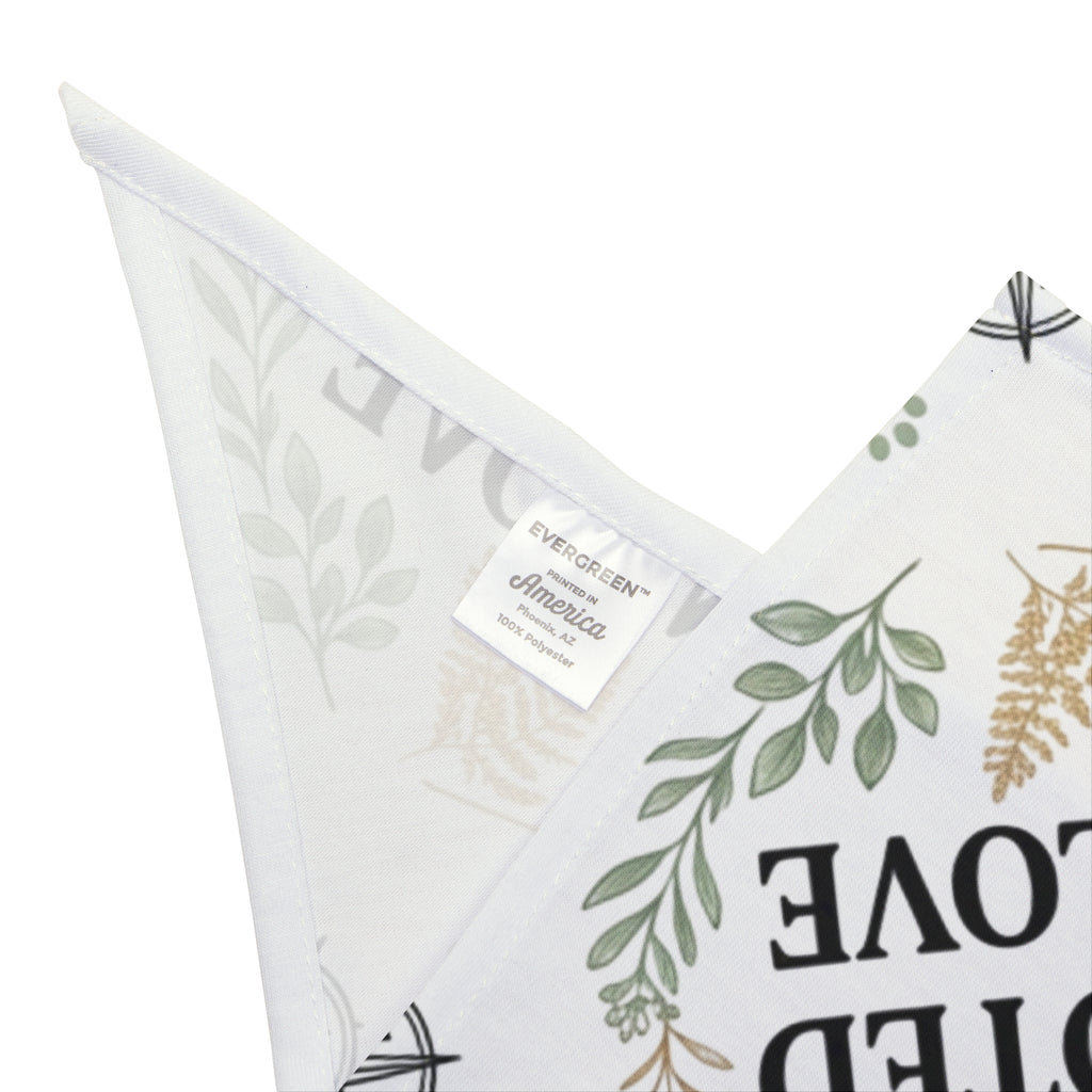 Pet Bandana — "Rooted in Love" Floral Print Dog Bandana