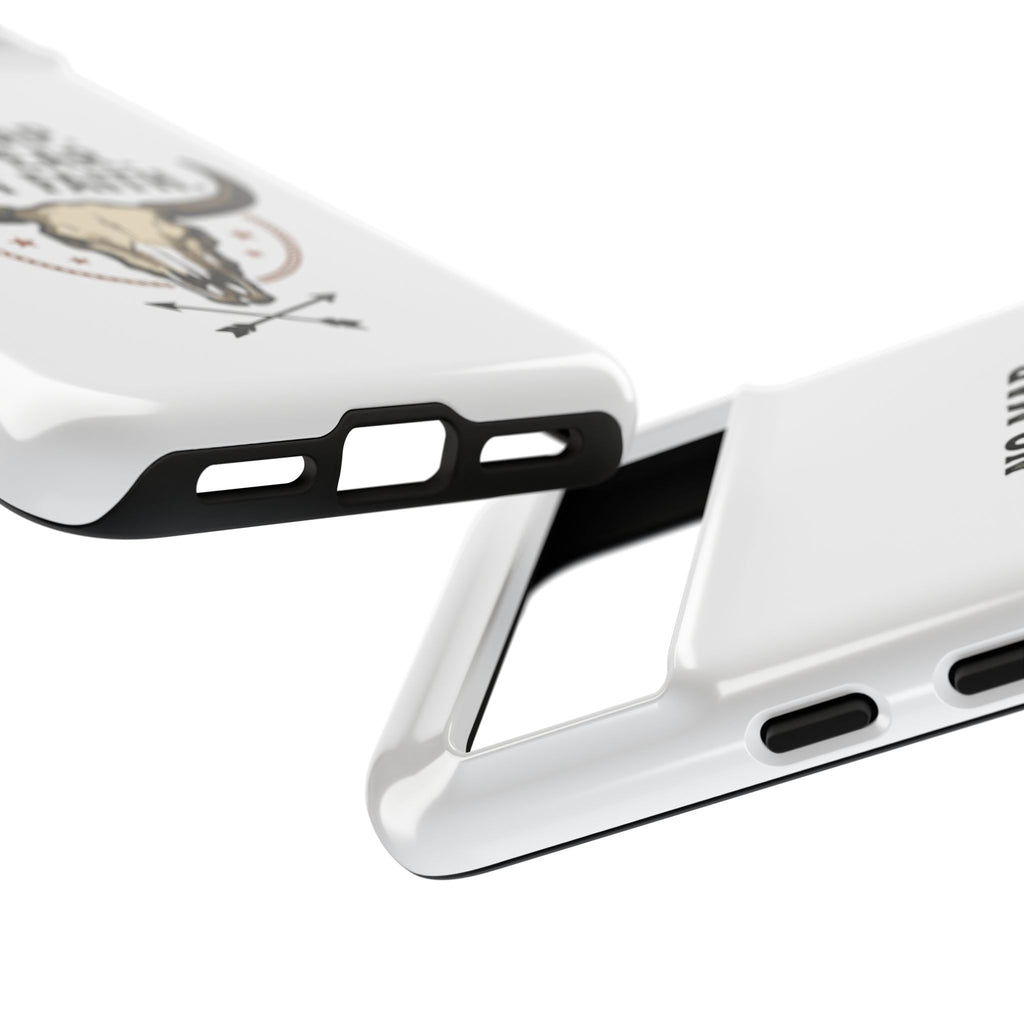 Phone Case — "No Map. No Fear. Just Faith." Skull Design