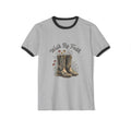 Walk By Faith Cowboy Boots Ringer T-Shirt