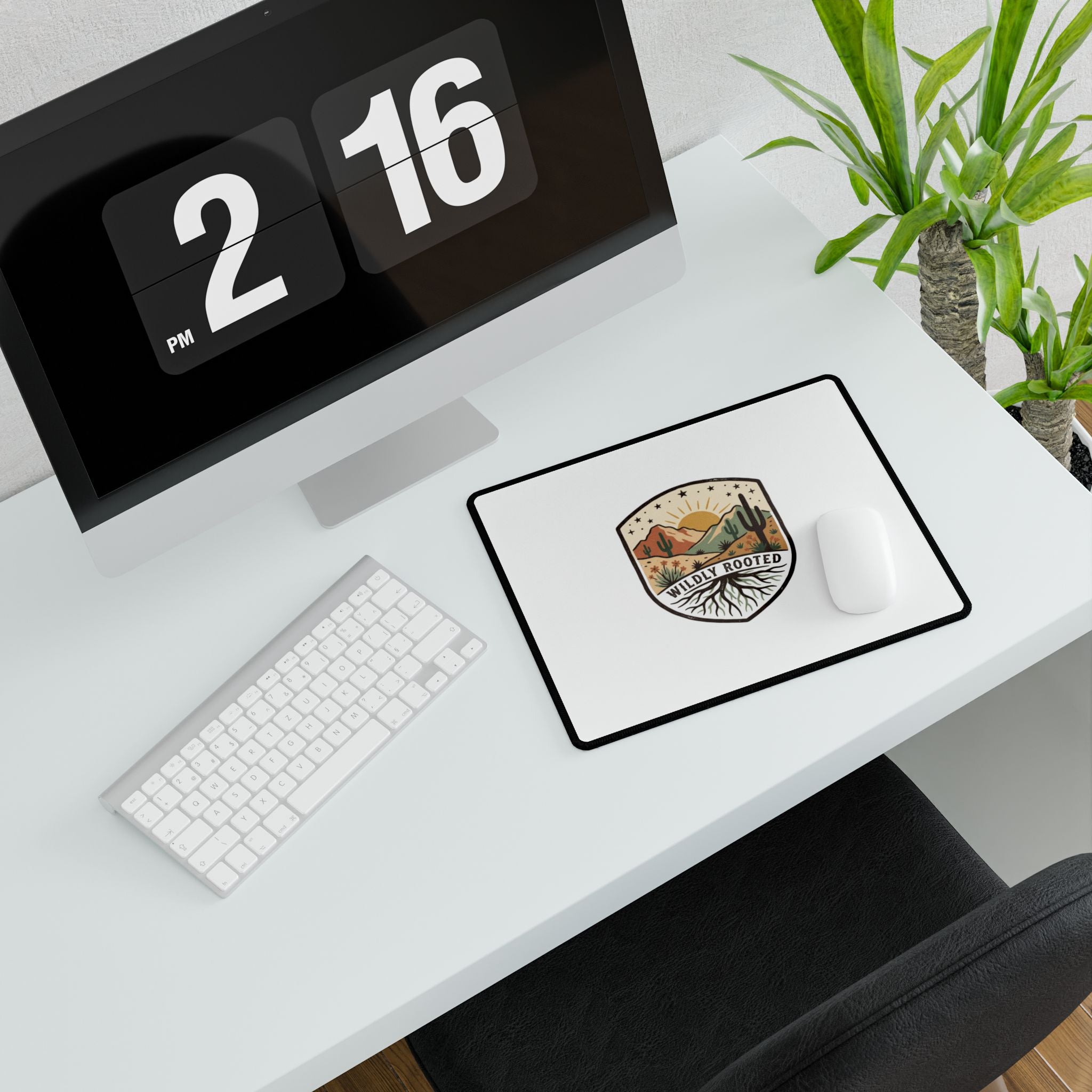 Wildly Rooted Desert Desk Mat – Scenic Cactus Mouse Pad