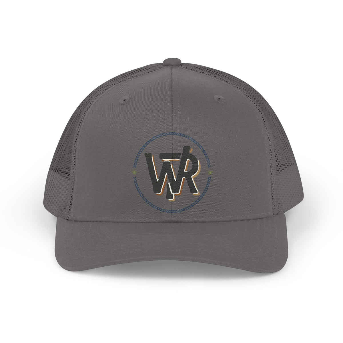Retro Trucker Hat — Vintage 'WR' Logo Mesh Cap