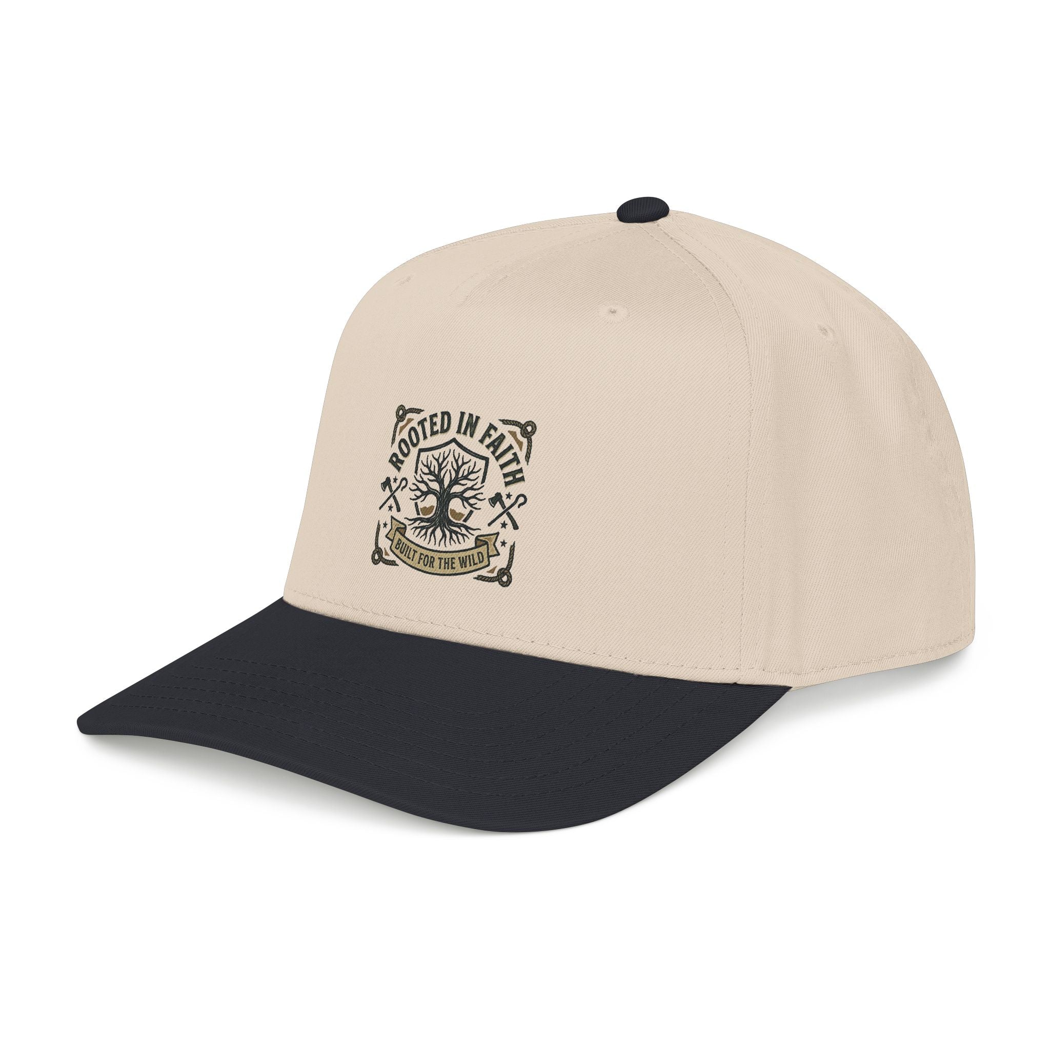 Rooted in Faith Baseball Cap — "Rooted for the World" Christian Trucker Hat