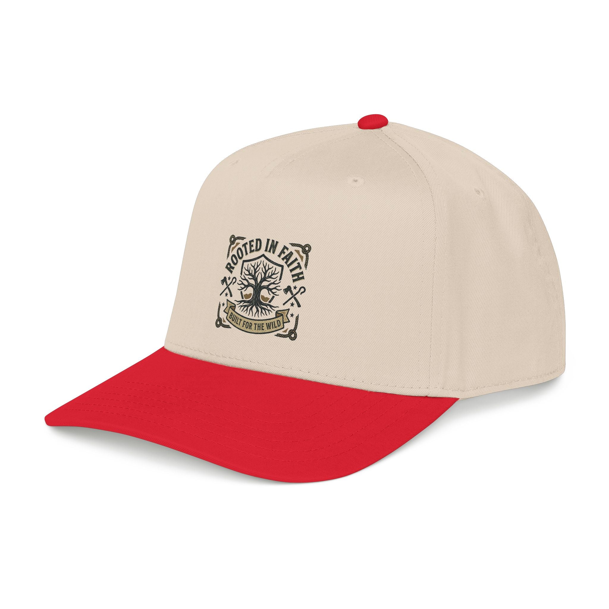 Rooted in Faith Baseball Cap — "Rooted for the World" Christian Trucker Hat