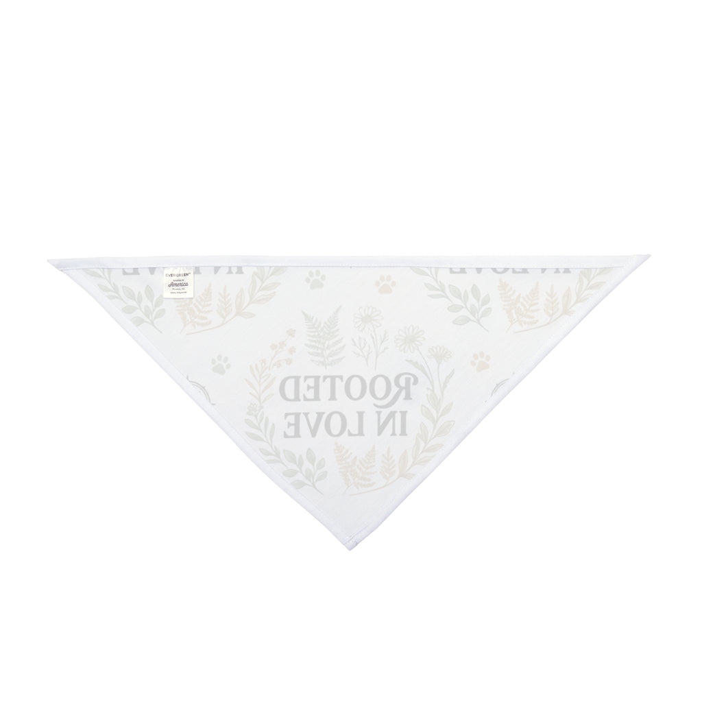 Pet Bandana — "Rooted in Love" Floral Print Dog Bandana