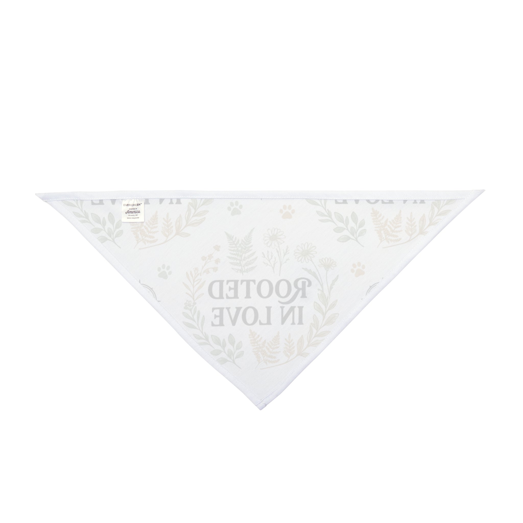 Pet Bandana — "Rooted in Love" Floral Print Dog Bandana