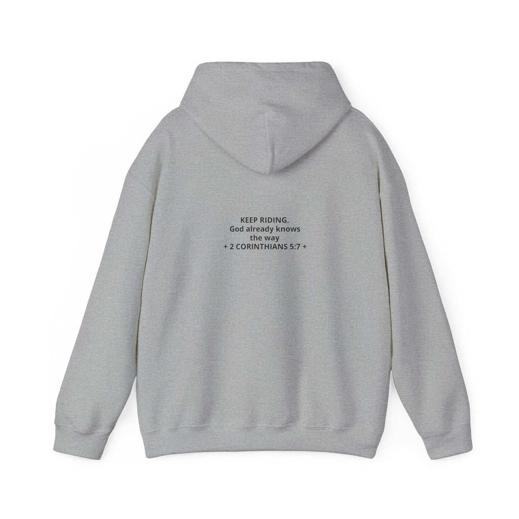 Faith Cowboy Hoodie — "Walk by Faith Not by Sight" Christian Western Sweatshirt