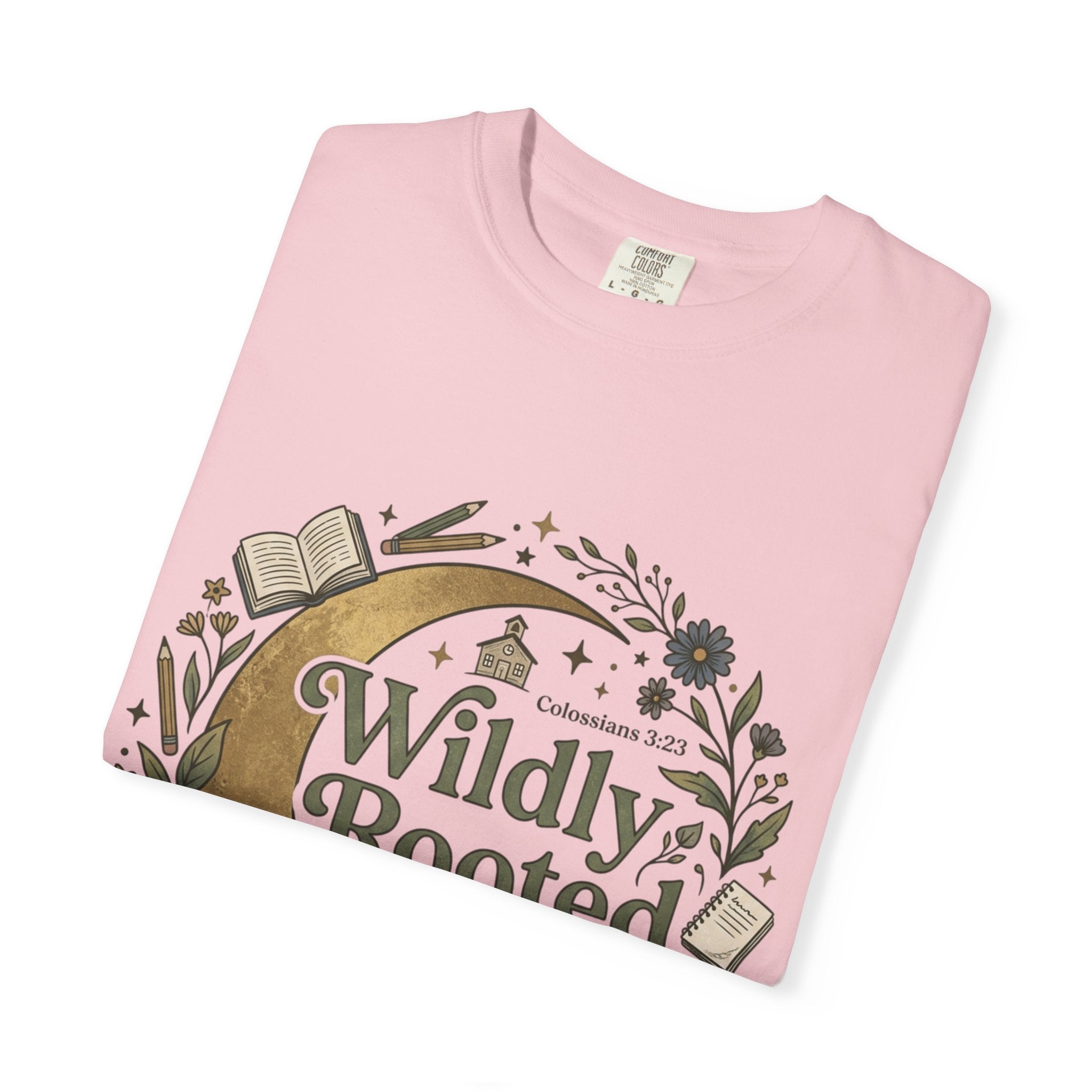 Wildly Rooted Back to School T-Shirt — Botanical Moon Design (2026)