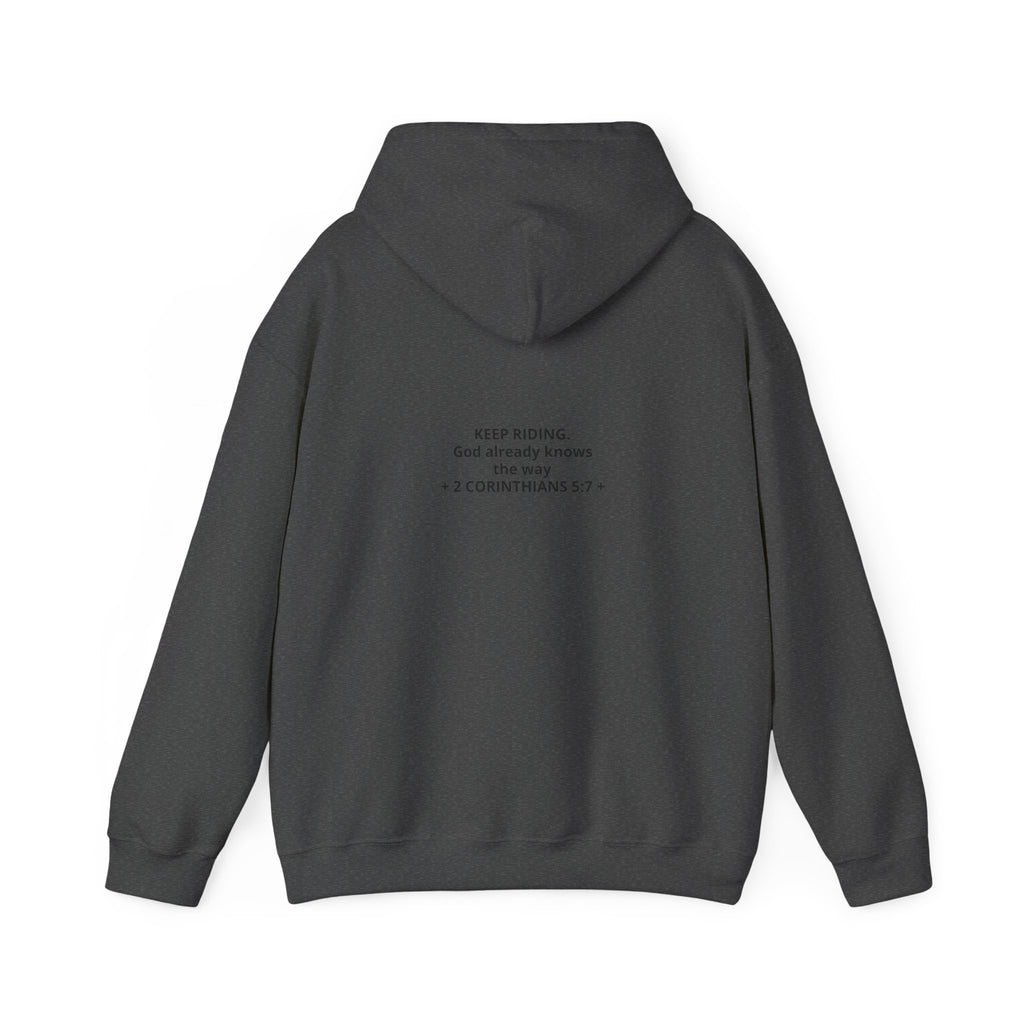 Faith Cowboy Hoodie — "Walk by Faith Not by Sight" Christian Western Sweatshirt