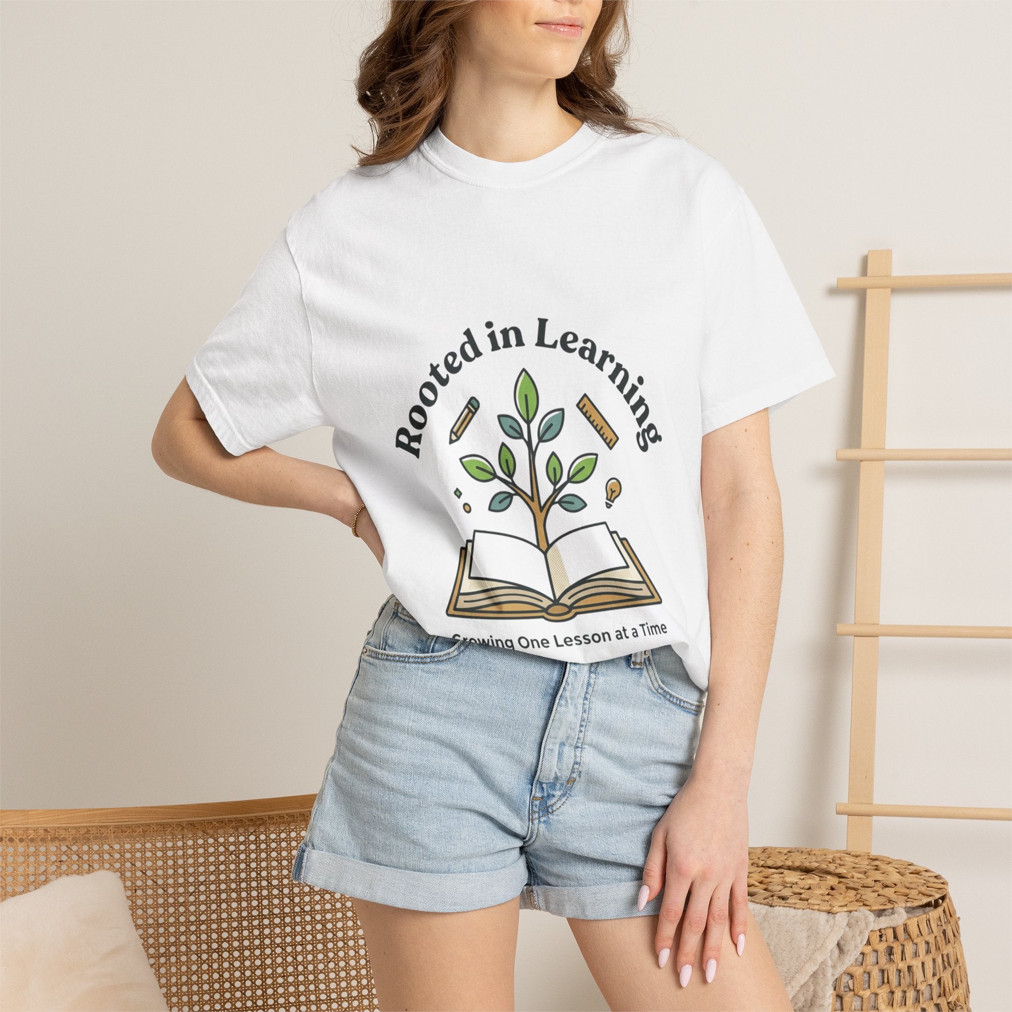 Rooted in Learning T-Shirt — Growing One Lesson at a Time