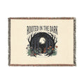 Rooted in the Dark Woven Blanket — Moonlit Forest Throw