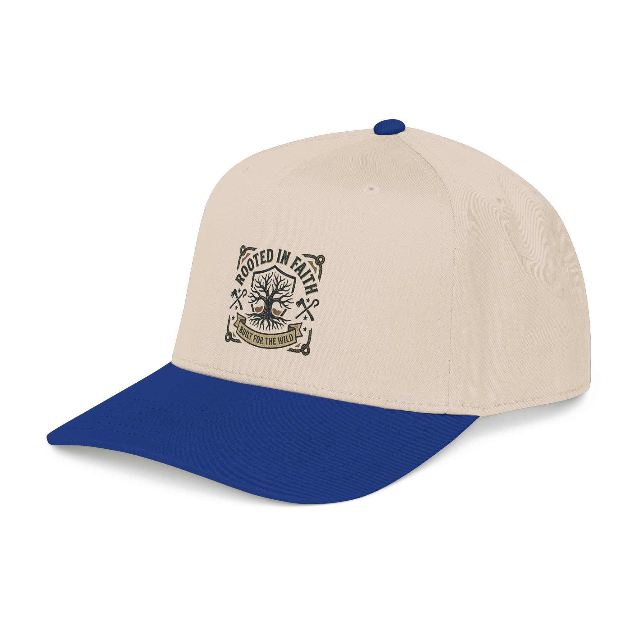Rooted in Faith Baseball Cap — "Rooted for the World" Christian Trucker Hat