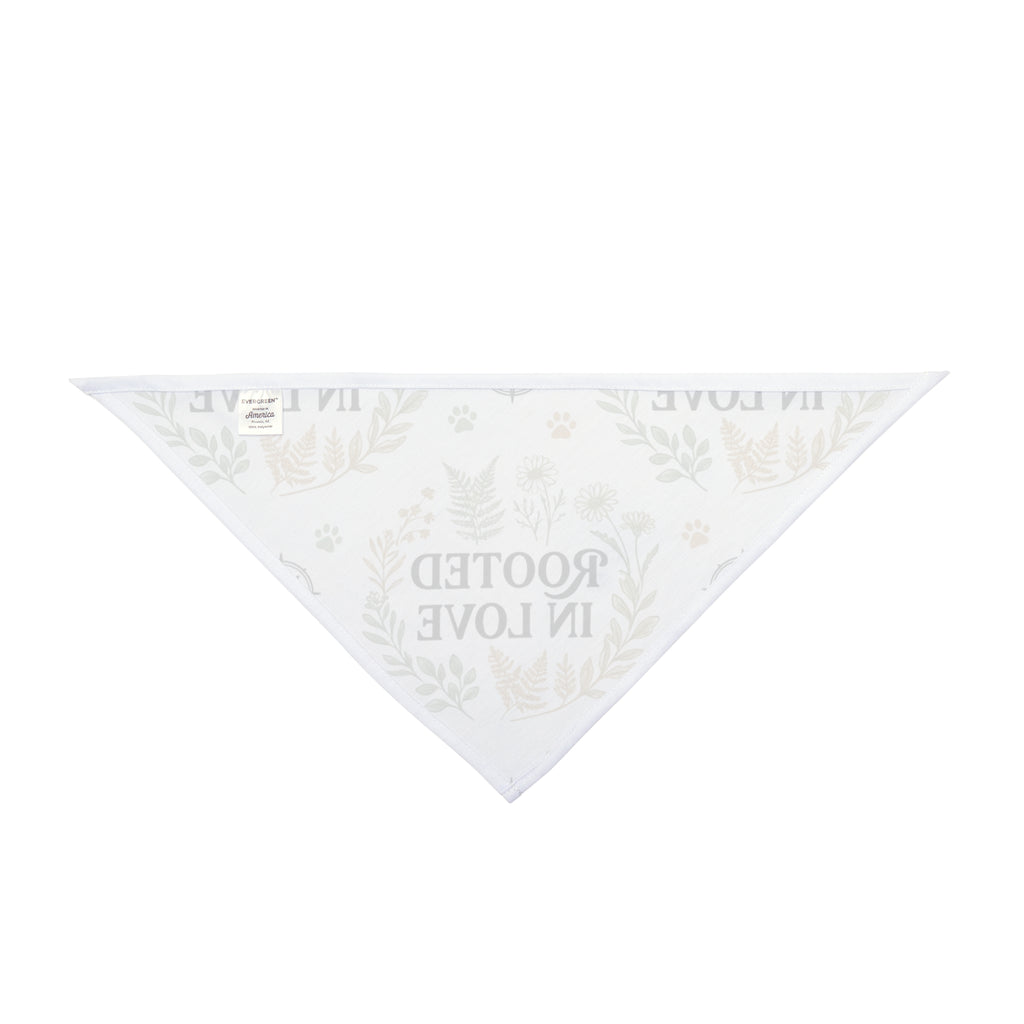 Pet Bandana — "Rooted in Love" Floral Print Dog Bandana